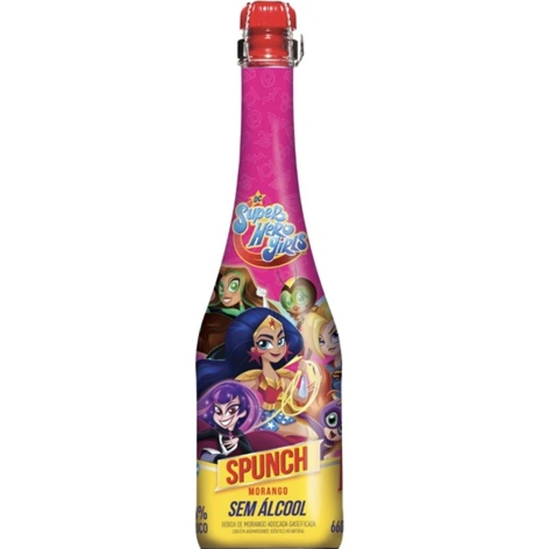 Spunch: Spunch - Zero Alcool - Rosa - Morango - 660ml