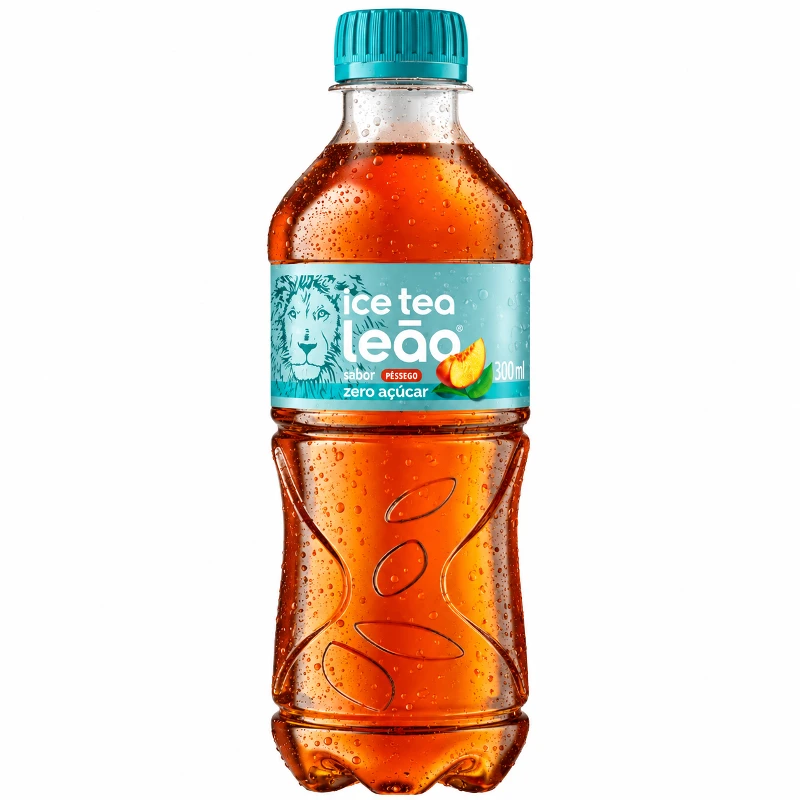 Chás: Chá Ice Tea Leão (Pessego) (Zero Açucar) - 450ml