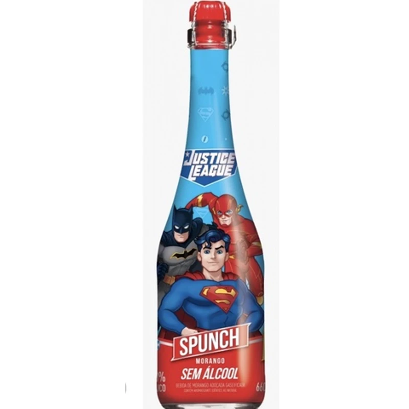 Spunch: Spunch - Zero Alcool - Azul - Morango - 660ml