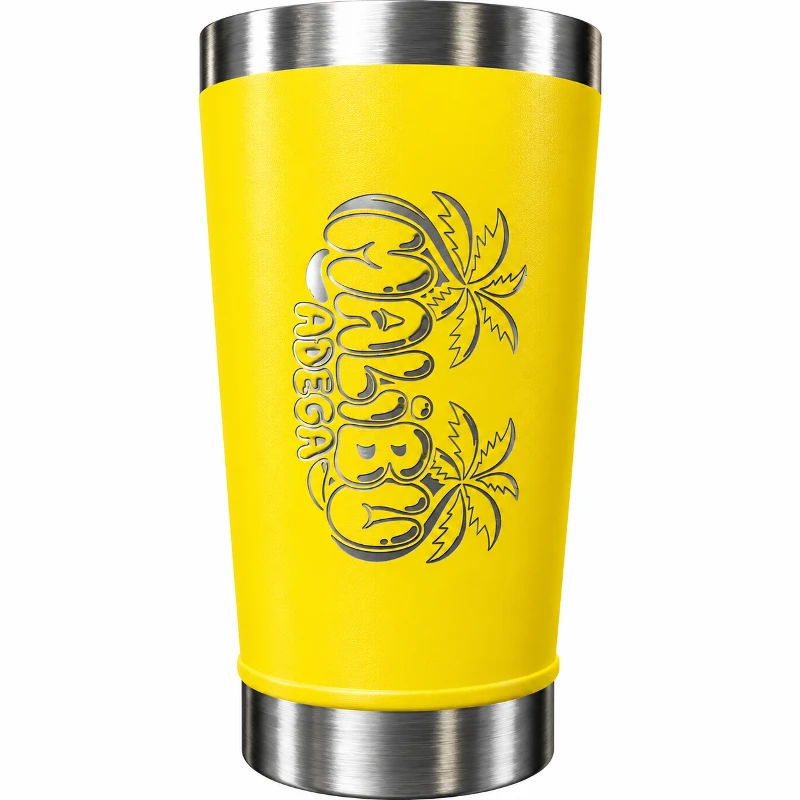 Copos Termicos Malibu: Copo Termico Malibu (Amarelo) -