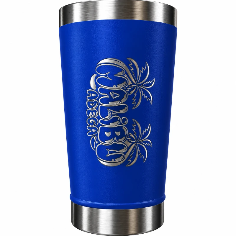 Copos Termicos Malibu: Copo Termico Malibu (Azul Escuro) -