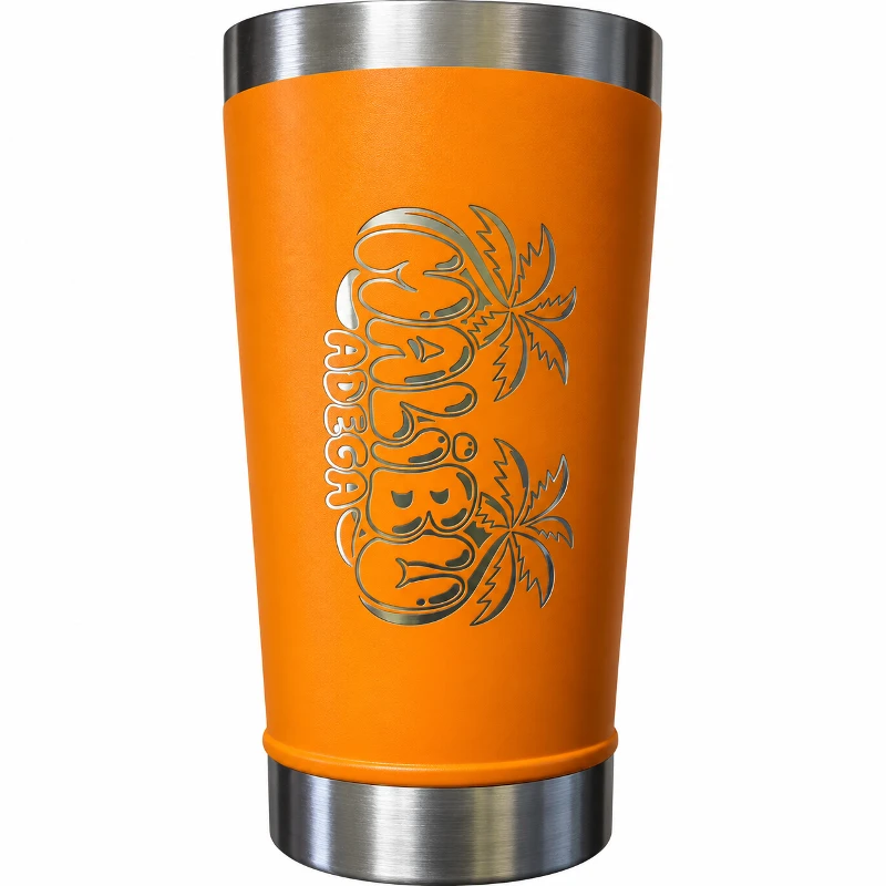 Copos Termicos Malibu: Copo Termico Malibu (Laranja) -