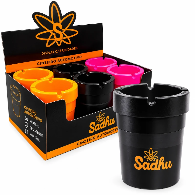 Cinzeiros: Cinzeiro Automotivo - Sadhu - Cores Sortidas