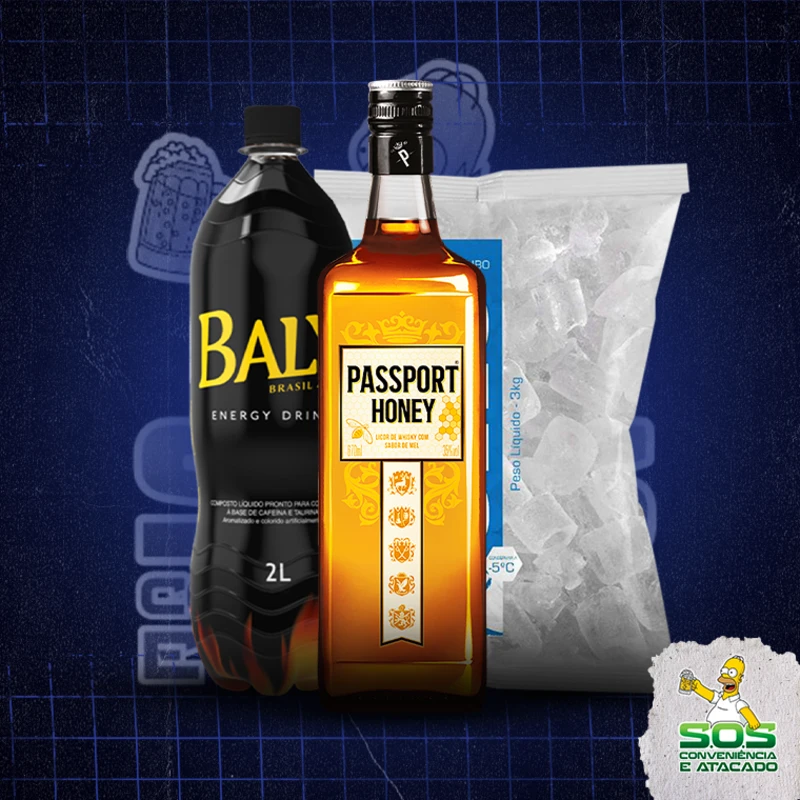 Combo Whisky + Baly: Passport Mel - Combo Whisky + Baly (Ingredientes: )