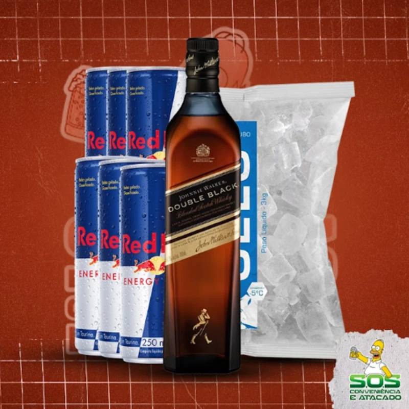 Combo Whisky redbull: Double Black - Combo Whisky redbull (Ingredientes: )