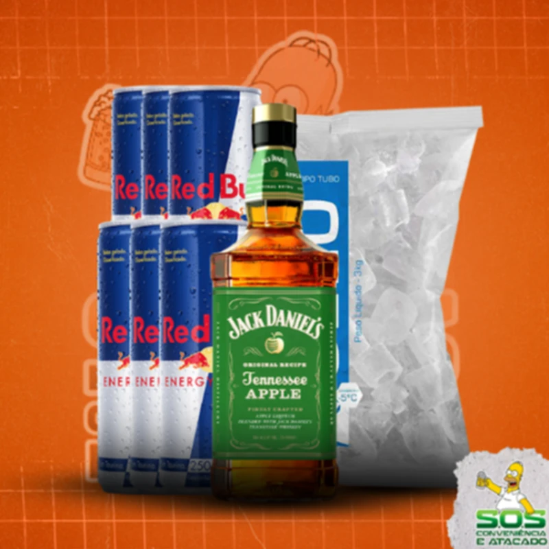 Combo Whisky redbull: Jack Daniel