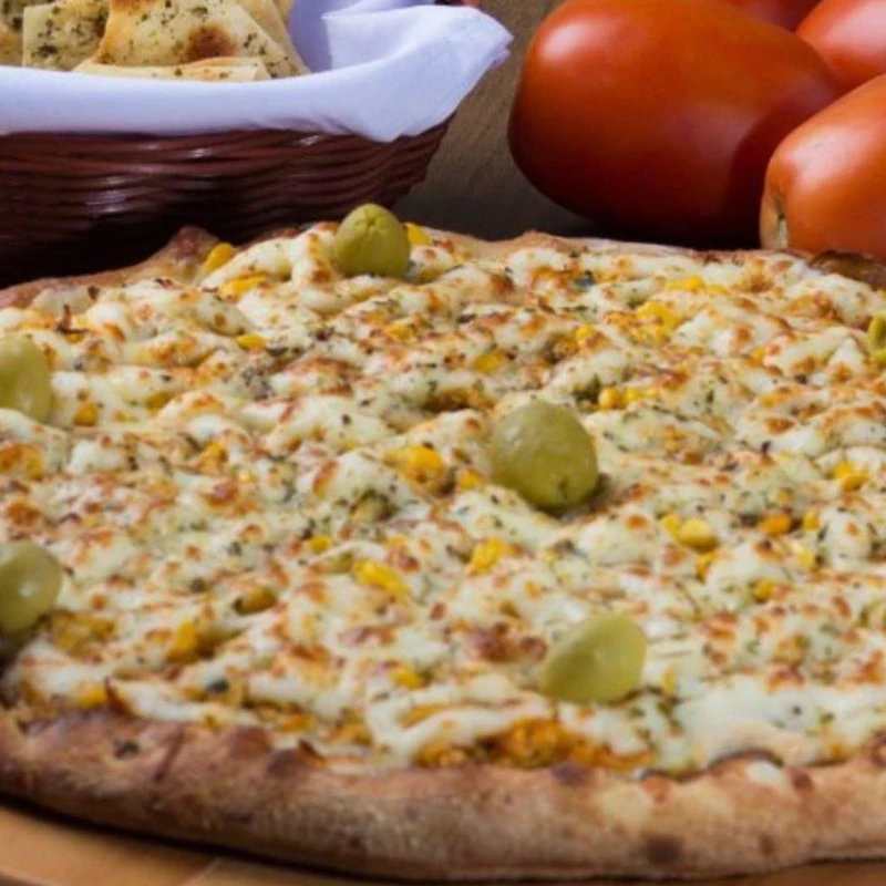 Novidades Salgada: Pizza Frango com Mussarela Catupiry e Bacon - Novidades Salgada (Ingredientes: )