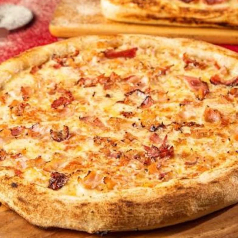 Novidades Salgada: Pizza Mussarela com goiabada e bacon - Novidades Salgada (Ingredientes: )