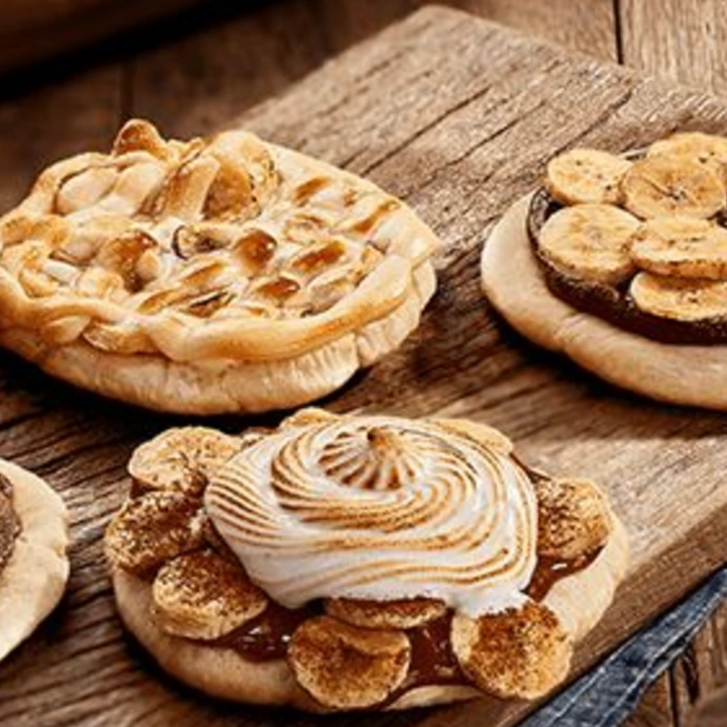 Edicao Limitada Mes das Mulheres: Esfiha Doce de Leite com coco Ralado - Esfiha aberta de doce de leite cremoso com coco ralado por cima (fina camada de mussarela na base)