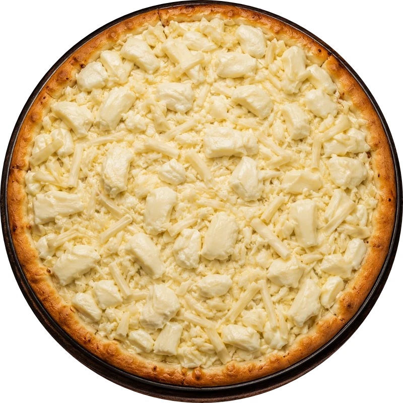 Sabores Doces Especiais: E- Chocolate Branco - Pizza Gigante (Ingredientes: Creme de Leite, Mussarela, Chocolate Branco)