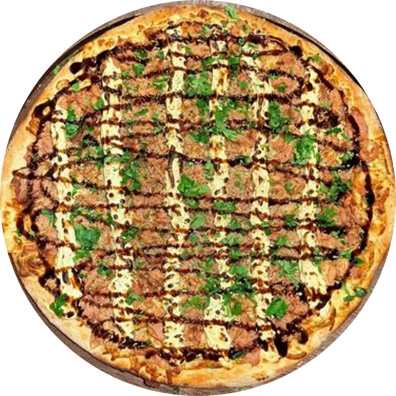 Sabores Especiais: E- Atum A Philadelphia - Pizza Gigante (Ingredientes: Molho de Tomate, Mussarela, Atum, Cream Cheese, Molho Especial, Tempero Verde, Orégano)