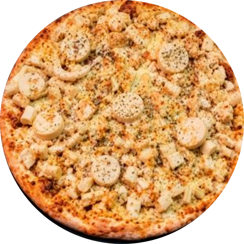 Sabores Leves: T- Palmito - Pizza Gigante (Ingredientes: Molho de Tomate, Mussarela, Palmito, Orégano)