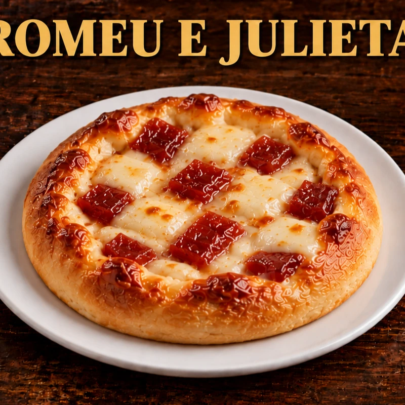 ESFIHAS DOCES: ESFIHA ROMEU E JULIETA - MUSSARELA E GOIABADA
