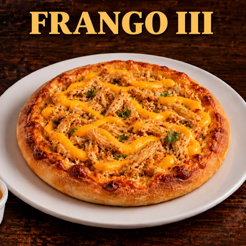 Esfihas Salgadas: Esfiha Frango 3 - Massa fofinha com frango desfiado e cheddar cremoso. Uma mistura marcante e deliciosa a cada mordida!