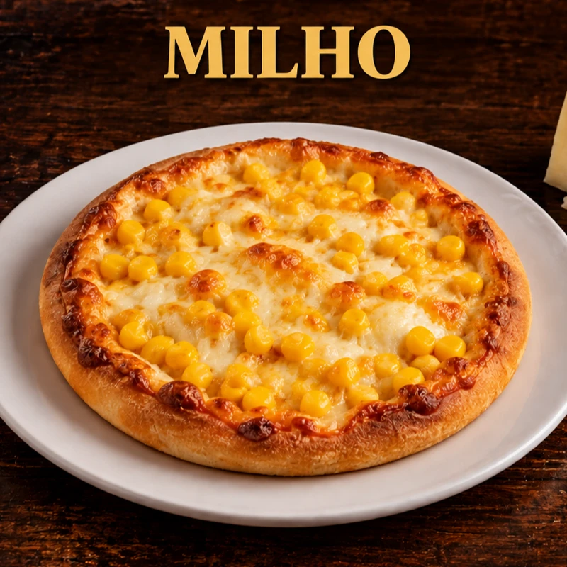 Esfihas Salgadas: Esfiha Milho - Massa fofinha com milho e muçarela derretida. O sabor suave do milho combina com a cremosidade do queijo em cada mordida!