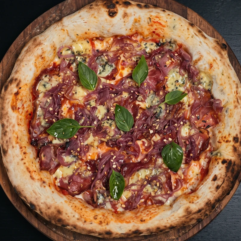 Napolitana longa fermentação: Copa e Gorgo - Napolitana Individual 25Cm (Ingredientes: )