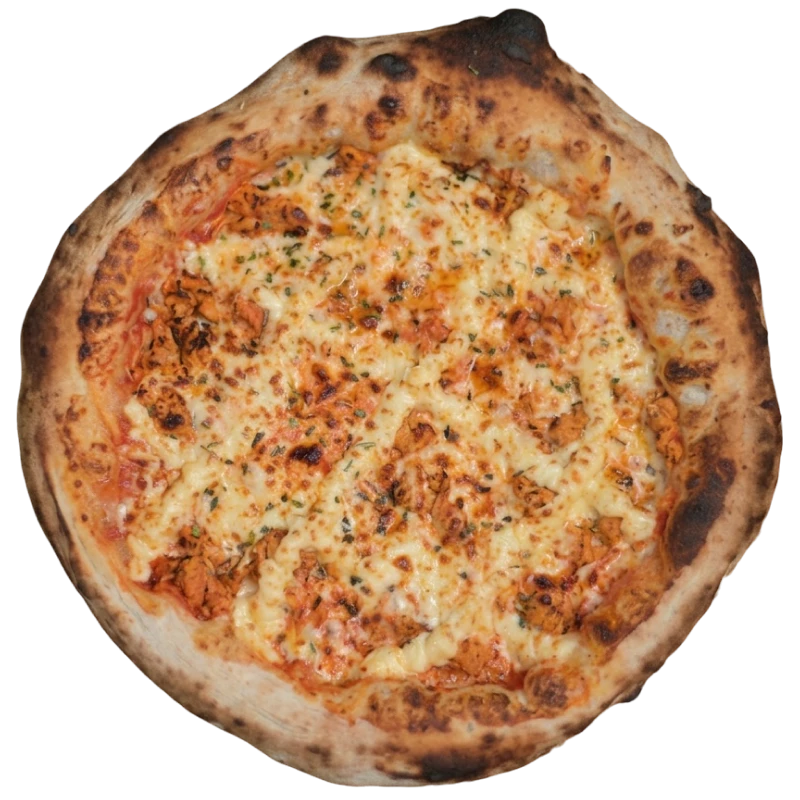 Tradicionais: Frango Nonni - Pizza Napolitana Grande (Ingredientes: Molho de tomate italiano, mussarela, frango desfiado e Catupiry cremoso. Uma combinação clássica, confortável e cheia de sabor)