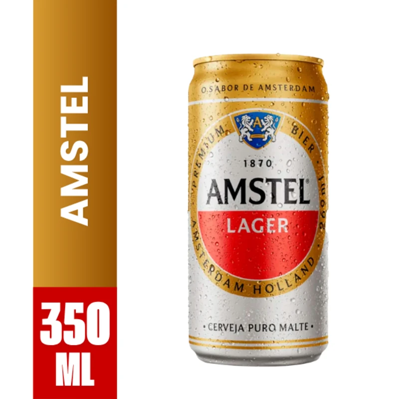 Cerveja: Amstel Lata 350ml -